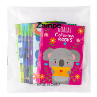 Zainpe 24Pcs Koalas Coloring Books for Kids DIY Art Drawing Book with Space Stars Watermelon Rainbow Patterns Color Booklets for Birthday Party Favor School Classroom Home Rewards Goodie Bag Filler