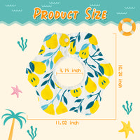 Zainpe 6Pcs 360° Rotate Baby Bibs Waterproof Snap Baby Bib Summer Shell Starfish Lemon Cotton Absorbent Feeding Burp Cloth for Unisex Infant Newborn 0-12 Months Boys Girls Drooling Teething Toddler