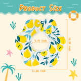 Zainpe 6Pcs 360° Rotate Baby Bibs Waterproof Snap Baby Bib Summer Shell Starfish Lemon Cotton Absorbent Feeding Burp Cloth for Unisex Infant Newborn 0-12 Months Boys Girls Drooling Teething Toddler