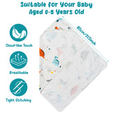 Zainpe 2Pcs Muslin Baby Hooded Towel Dinosaurs Pattern Soft Cotton Absorbent Bath Towel Blanket Set for Infant Shower Gifts Newborn Essential Toddler Boys Girls 31.5 X 31.5 in