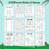 Zainpe Activity Coloring Books for Kids - 48Pcs Farm Animals Fun Game Book with Cows Chickens Duck Sheep Pattern Maze Crossword Dot to Dot Game Booklets Party Favors Supplies Goodie Bag Gift Filler