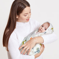 Zainpe 4Pcs Muslin Baby Hooded Towel & Washcloth Set Fox Pattern Soft Absorbent Cotton Bath Hood Towels for Newborn Toddlers Essentials Boys Girls Infant Shower Gift 31.5 x 31.5 in