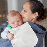 Zainpe 6Pcs Muslin Baby Burp Cloths White Grey Brown Cotton Soft Burping Cloths with 6 Absorbent Layers Drooling Bib Newborn Towel for Infant Toddler Boy Girl Feeding Teething Sleeping 19.7 X 10.6 in