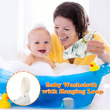 Zainpe 4Pcs Muslin Baby Hooded Towel & Washcloth Set Fox Pattern Soft Absorbent Cotton Bath Hood Towels for Newborn Toddlers Essentials Boys Girls Infant Shower Gift 31.5 x 31.5 in