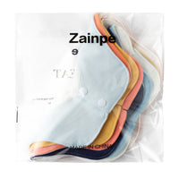Zainpe 6Pcs 360° Rotate Baby Bibs Waterproof Snap Baby Bib Solid Colors Blue Orange Cotton Absorbent Feeding Burp Cloth for Unisex Newborn Infant 0-12 Months Boys Girls Drooling Teething Toddler