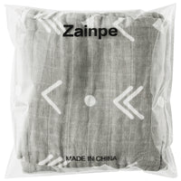 Zainpe 4Pcs Muslin Baby Hooded Towel & Washcloth Set Grey Soft Absorbent Bath Towels Cotton Hand Towels Infant Shower Gifts for Newborn Toddler Boys Girls Feeding Teething Sleeping 31.5 X 31.5 In