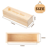 Zainpe Wooden Pregnancy Test Keepsake Box Coming Soon Pine Wood Storage Boxes Baby Announcement to Parent Memory Souvenir Collection Box Crafts for Jewelry Toys Trinkets Accessories Gifts