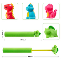 Zainpe 4Pcs Foam Water Guns Dinosaur Water Soakers Lightweight Water Blaster for Summer Swimming Pool Beach Garden Fighting Game 30 Feet Range Water Squirt Shooter Toy for Outdoor Play Kids Adults