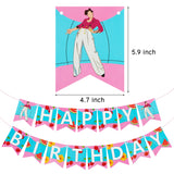 Zainpe Harry Styles Birthday Party Banner Harry Edward Styles Party Decorations Harry Singer Happy Birthday Banners Garland Party Supply Wall Decor for Outdoor Party Picnics No Assembly Required