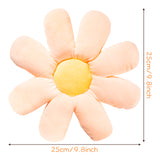 Zainpe Daisy Flower Pillow Pastel Room Decor Floor Seating Cushion Indie Blossom Flannel Plush Stuffed Pillow Chair Back Cushion Home Decoration for Girls Teens Toddlers Adults Reading Watching TV