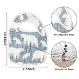 Zainpe 6Pcs Muslin Cotton Baby Christmas Bibs Xmas Tree Snowflake Bear Bib Adjustable Neutral Burp Cloths with 6 Absorbent Soft Layers for Unisex Infant Toddler Newborn Drooling Feeding Teething