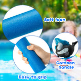 Zainpe 4Pcs Foam Water Guns Shark Water Soakers Lightweight Water Blaster Pistol for Summer Swimming Pool Beach Party Garden Fighting Game 30 Feet Range Water Squirt Shooter Toy for Outdoor Play Kids