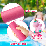 Zainpe 4Pcs Foam Water Guns Unicorn Water Soakers Lightweight Water Blaster for Summer Swimming Pool Beach Party Garden Fighting Game 30 Feet Range Water Squirt Shooter Toy for Outdoor Play Kids Adult