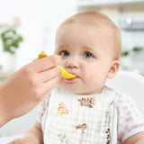 Zainpe 6Pcs Muslin Cotton Bibs for Baby Flower Bunny Deer Bib Adjustable Machine Washable Neutral Burp Cloths with 6 Absorbent Soft Layers for Unisex Infant Newborn Toddler Drooling Feeding Teething