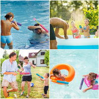 Zainpe 4Pcs Foam Water Guns Unicorn Water Soakers Lightweight Water Blaster for Summer Swimming Pool Beach Party Garden Fighting Game 30 Feet Range Water Squirt Shooter Toy for Outdoor Play Kids Adult