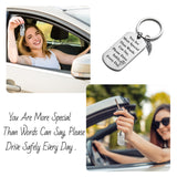 Zainpe 2Pcs Drive Safe Keychain Gifts for Husband Dad Boyfriend Trucker New Driver Keyring for Birthday Christmas Valentine’s Day You Are More Special Than Words Can Say, Please Drive Safely Every Day