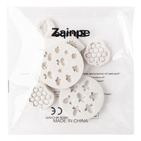Zainpe 6Pcs Honeycomb Sunflower Bee Fondant Molds Flower Silicone Mold for Cake Decoration DIY Topper Chocolate Candy Cookies Baking Tool Kitchen Accessories Polymer Clay Crafting Theme Party Supplies